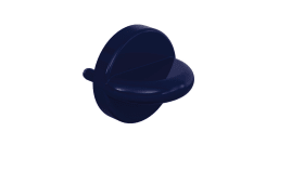 HEWI WC-Rosetten, ø55mm  Stahlblau