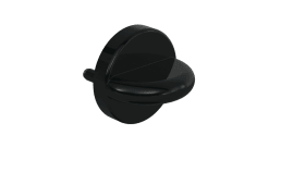 HEWI WC-Rosetten, ø55mm  Tiefschwarz