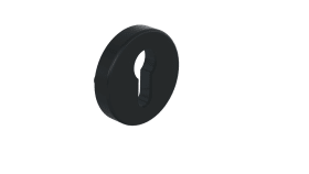 HEWI Schutzrosette,ø55, Edition matt Tiefschwarz