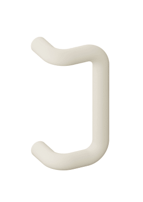 HEWI Griff, Lochteil,ø30mm, a=210mm, Edition matt reinweiß 