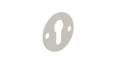 HEWI Rosettenfußscheibe,ø55, Schutzros. 306.23PBES, 2mm, EM Lichtgrau