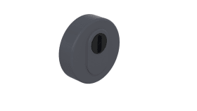 HEWI Schutzrosette,ø58mm, Lochung PZ, Zyl.-Abdeckung, EM Anthrazitgrau