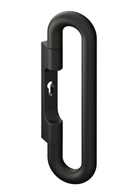 HEWI Drückergriff Halbgarn. Edition matt, Funktion drücken Tiefschwarz