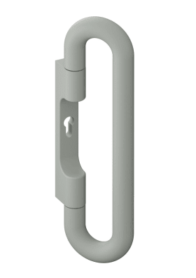 HEWI Drückergriff, Ed. matt, mit geteiltem Stift 72.3PS Felsgrau