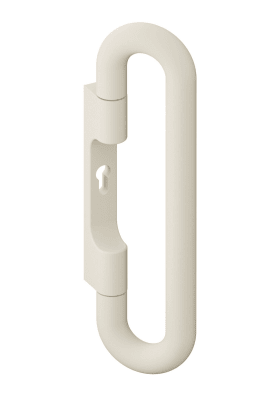 HEWI Drückergriff, Ed. matt, mit geteiltem Stift 72.3PS Reinweiß