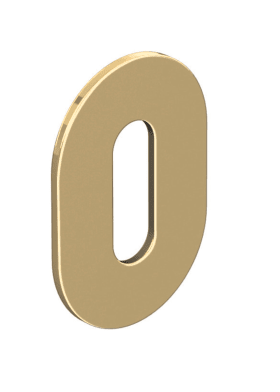 HEWI Schlüsselrosettenpaar 306VM,ov.,PZ,Cu