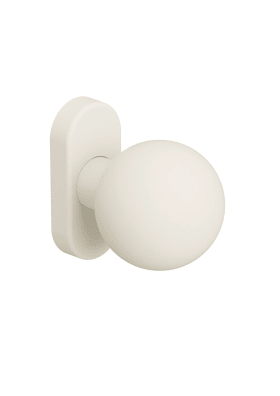 HEWI Knopf feststehend, EM einseit.Montage, 123.23/315.23 reinweiß 8 mm