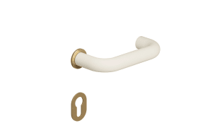 HEWI Zimmergarnitur, PVD-Ros., Edition matt mini Reinweiß