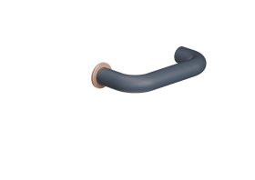 HEWI Türdrückerpaar, m. Drü.- PVD-Ros., Edition matt mini Anthrazitgrau