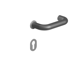 HEWI Zimmergarnitur, X-Ros., Edition matt mini Anthrazitgrau