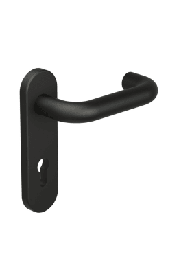 HEWI Zimmergarnitur, Ed. matt, 111.23PBR / 230.23PBR Tiefschwarz