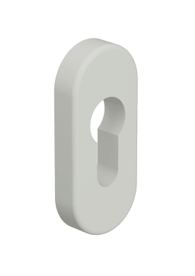 HEWI Schlüsselrosette, ohne Nocken, Edition matt Lichtgrau