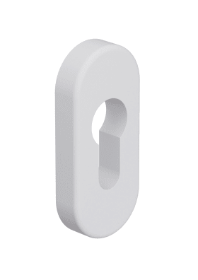 HEWI Schlüsselrosette, ohne Nocken, Edition matt Signalweiß