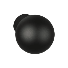 HEWI Kugelknopf, Edition matt, ø23mm, Ansatz ø13mm, BA3 tiefschwarz 