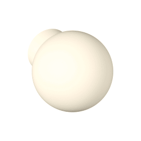 HEWI Kugelknopf, Edition matt, ø23mm, Ansatz ø13mm, BA3 reinweiß 