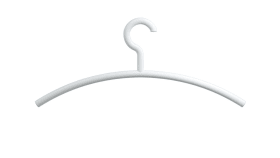 HEWI Kleiderbügel, Haken feststehend signalweiß 