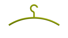 HEWI Kleiderbügel, matt,  Haken feststehend apfelgrün 