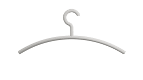 HEWI Kleiderbügel, matt,  Haken feststehend lichtgrau 