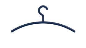HEWI Kleiderbügel, Haken drehbar, 90Grad Rastpunkte stahlblau 