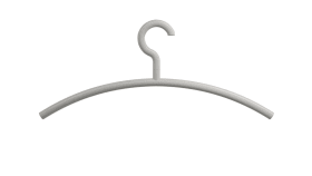 HEWI Kleiderbügel, Haken drehbar, 90Grad Rastpunkte felsgrau 