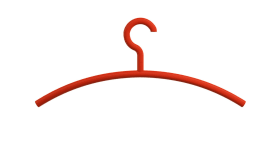 HEWI Kleiderbügel, Haken drehbar, matt,  90Grad Rastpunkte koralle 