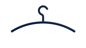 HEWI Kleiderbügel, Haken drehbar, matt,  90Grad Rastpunkte stahlblau 
