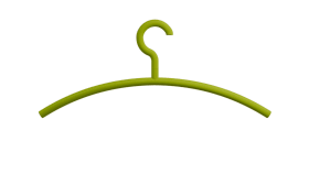 HEWI Kleiderbügel, Haken drehbar, matt,  90Grad Rastpunkte apfelgrün 