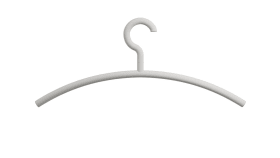 HEWI Kleiderbügel, Haken drehbar, matt,  90Grad Rastpunkte lichtgrau 