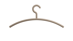 HEWI Kleiderbügel, Haken feststehend VPE 5 Stück sand 