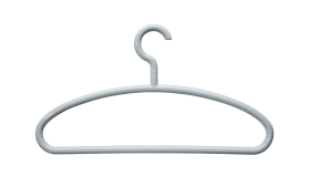 HEWI Kleider-u.Hosenbügel,Haken drehb., 90Grad Rastpunkte felsgrau 