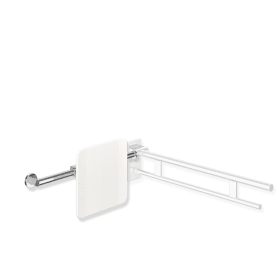 MOB RÜCKENSTÜTZE T:150 RS WAND LS STÜTZKLAPPGRIFF (A) CHROM SIGNALWEIß