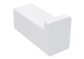 HEWI Einzelhaken Sys 900 Q, plvb weiß tiefmatt 