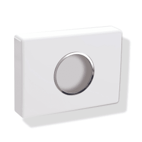 HYGIENEBEUTELSPENDER RING VERCHROMT SIGNALWEIß