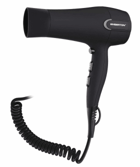 HAARTROCKNER MATT SCHWARZ M.EU-STECKER 