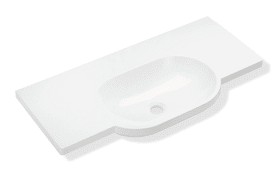 WASCHTISCH 850X415 O.ÜBERLAUF O.HAHNLOCH 