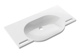 WASCHTISCH B:1000 T:550 ALPINWEIß O.ÜBERLAUF O.HAHNLOCH