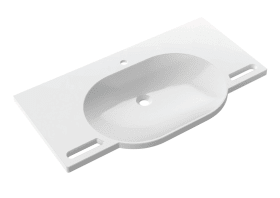 WASCHTISCH B:1000 T:550 ALPINWEIß O.ÜBERLAUF 1 HAHNLOCH