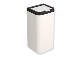 HEWI Serie 477, Hygieneabfallbehälter, Korpus in der HEWI-Farbe 99 (Reinweiß), hochglänzendes Polyamid