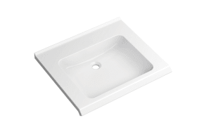 WASCHTISCH S-FORM GRIFFKANTE 650X565 O.HAHNLOCH