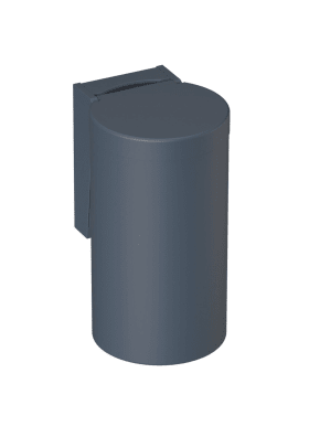 HEWI Abfallbehälter Ser 477, matt, zur Kniebetätigung anthrazgr 