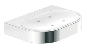 SEIFENSCHALE GLAS M.HALTER 800 HALTER CHROM