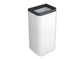 Hewi Papierabfallbehälter 60 L, ohne Deckel, Korpus signalweiß, matt