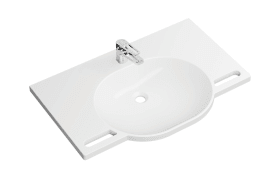 HEWI Produktset Waschtisch "950.11.601" und Armatur "AQ1.12M10340"