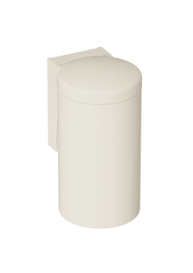 HEWI Abfallbehälter Serie 477 mit gewölbten Deckel, matt