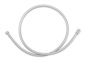 BRAUSESCHLAUCH L:1600 SILBER KONUS CHROM 