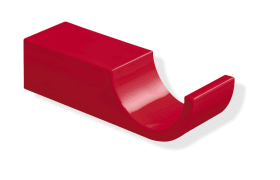 HEWI Haken Sys 800 K, Kst., Tiefe: 80mm rubinrot 