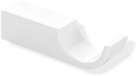 HEWI Haken Sys 800 K, Kst., Tiefe: 80mm reinweiß 