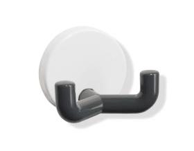 HEWI Doppelhaken, d:50mm, Ros. signalwe, Haken farb. anthrazgr 