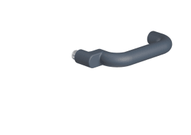 HEWI Türdrückerlochteil,ø23mm, R-Technik, Edition matt Anthrazitgrau