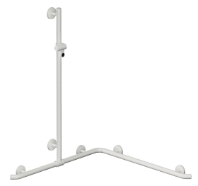 HEWI Dusch-, Wannenhandlauf mit Brausehalterstange System 800 K 950.35.34090 98